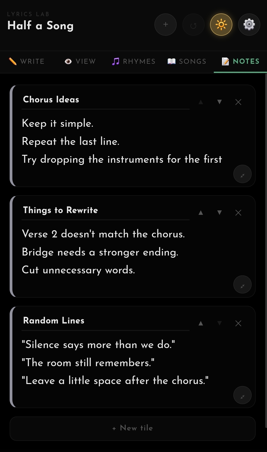 Notes
