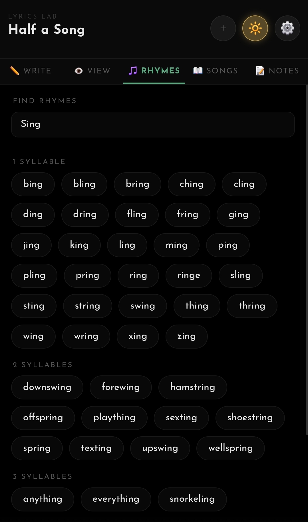 Rhymes